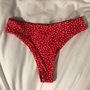 Polka Dot Bathing suit Bottom Thong
